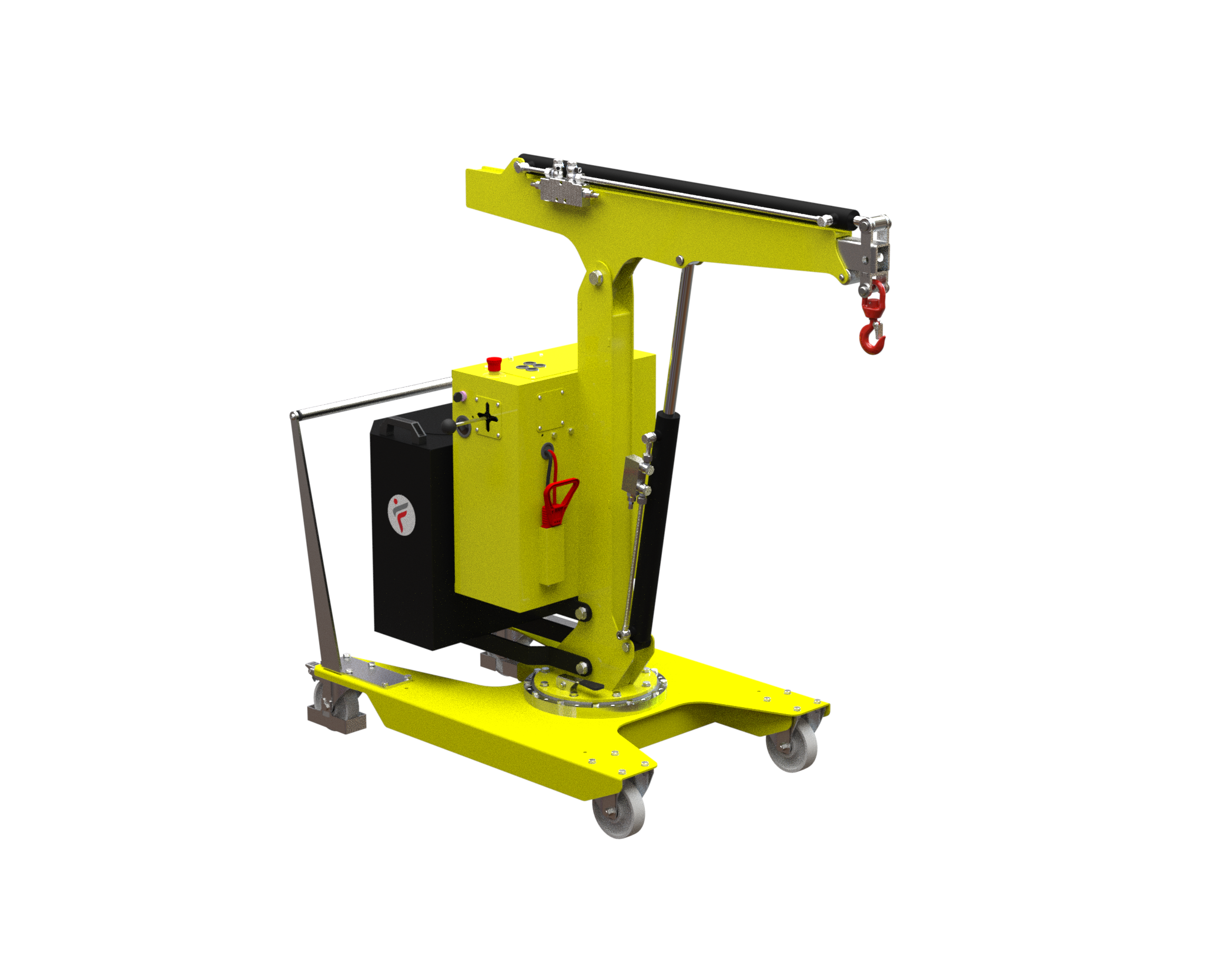 Mobil verkstadskran 01B2SE_1000, Maxlast: 200-60 kg / Max utligg : 1440 mm