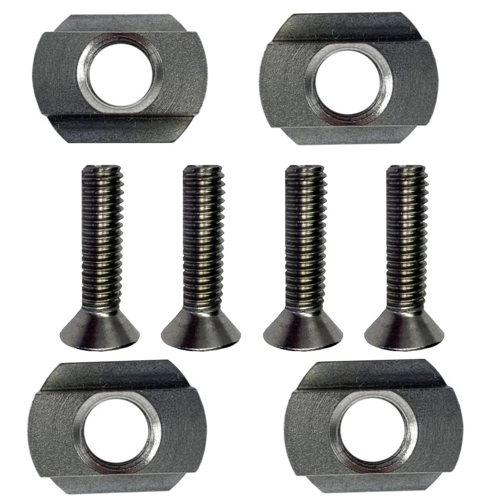 Foil track nut with screw M8 + 25 mm screw x 4 pcs