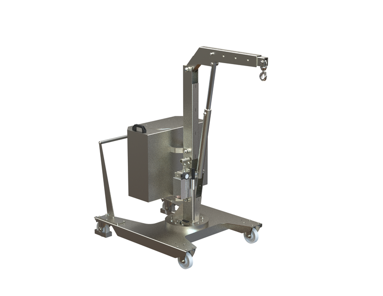Mobil verkstadskran 01M5AISI, Maxlast: 500-205 kg / Max utligg : 770 mm - 5