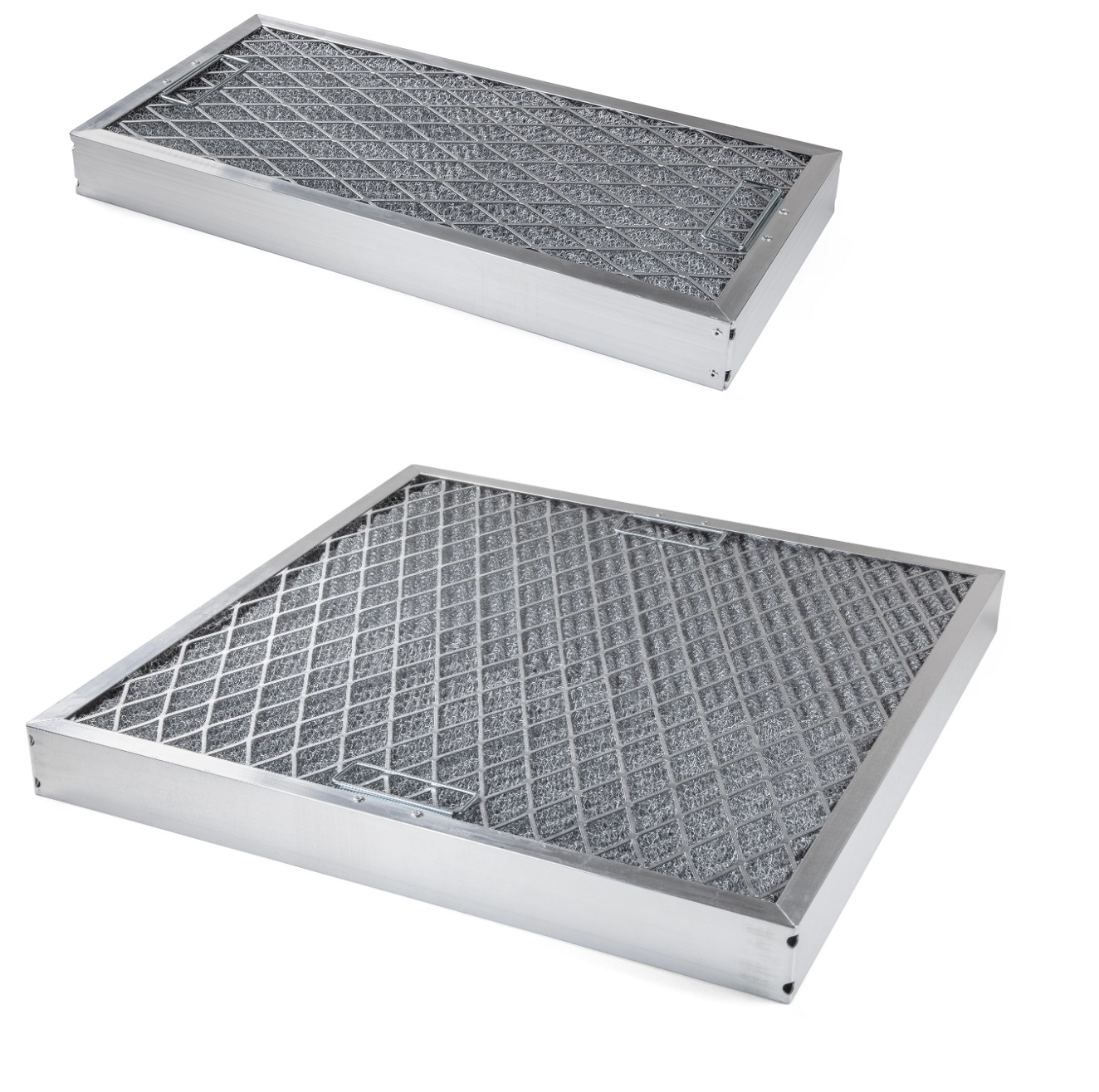 Fettfilter med aluminiumram och förzinkad tråd
