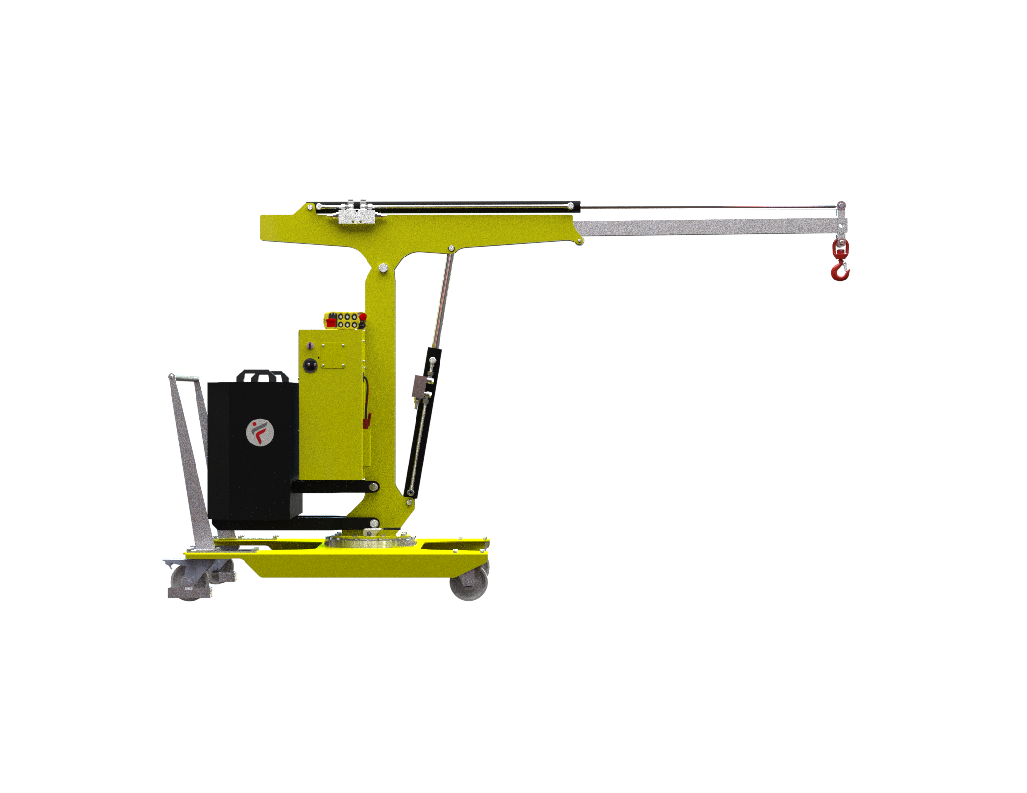 Mobil verkstadskran 01B5SER_1000, Maxlast: 500-100 kg / armlängd: 1410 mm