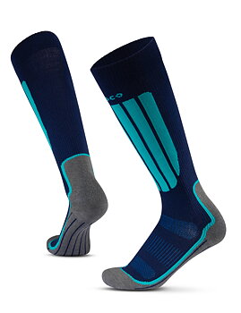 Gococo Compression  Skiing Navy/Turquoise