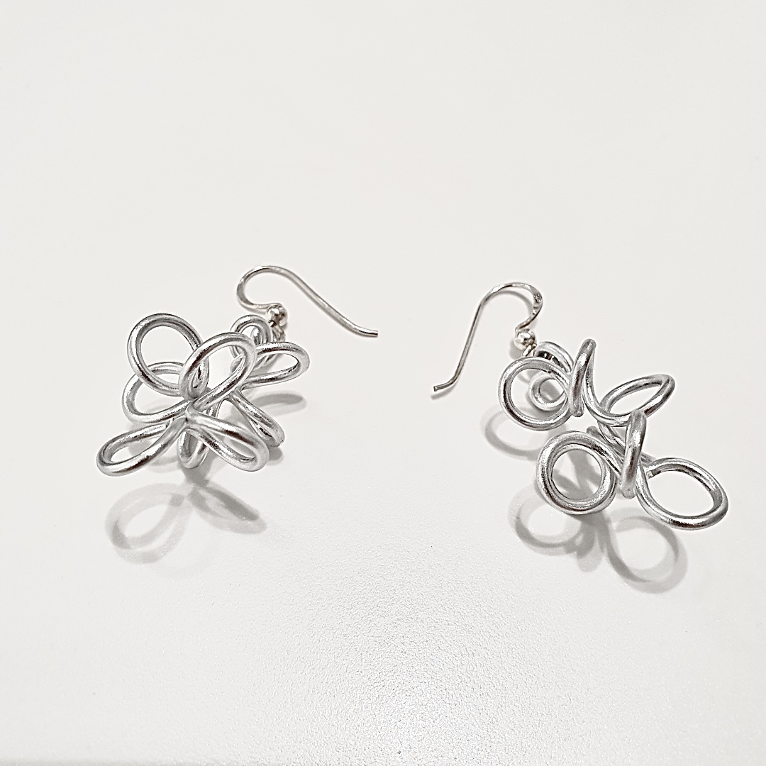 Earrings Trassel Silver - 2