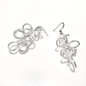 Earrings Trassel Silver
