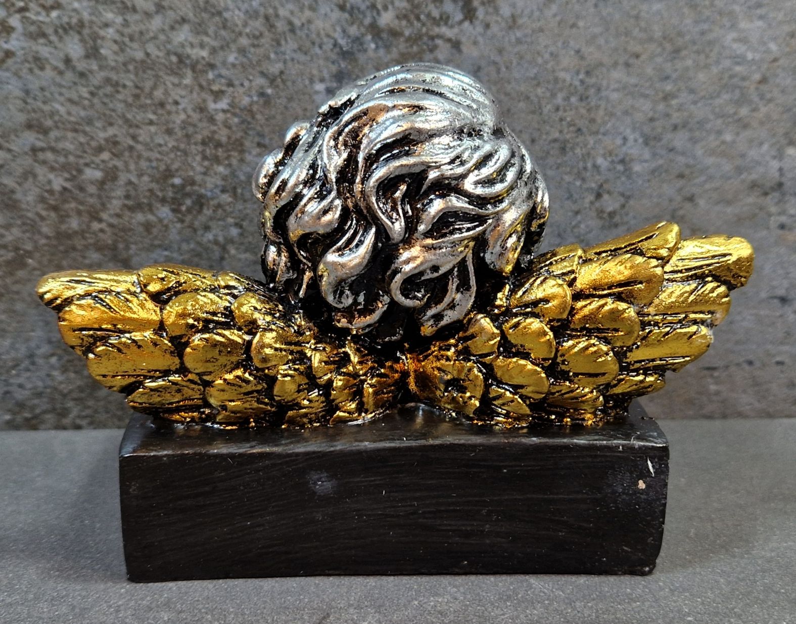 Ängel på platta - Staty - 10cm - 4