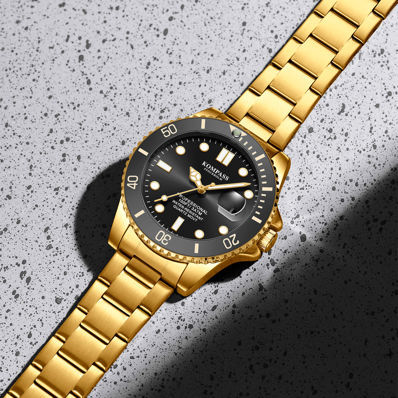 Kompass Grand Diver Gold Black - 6
