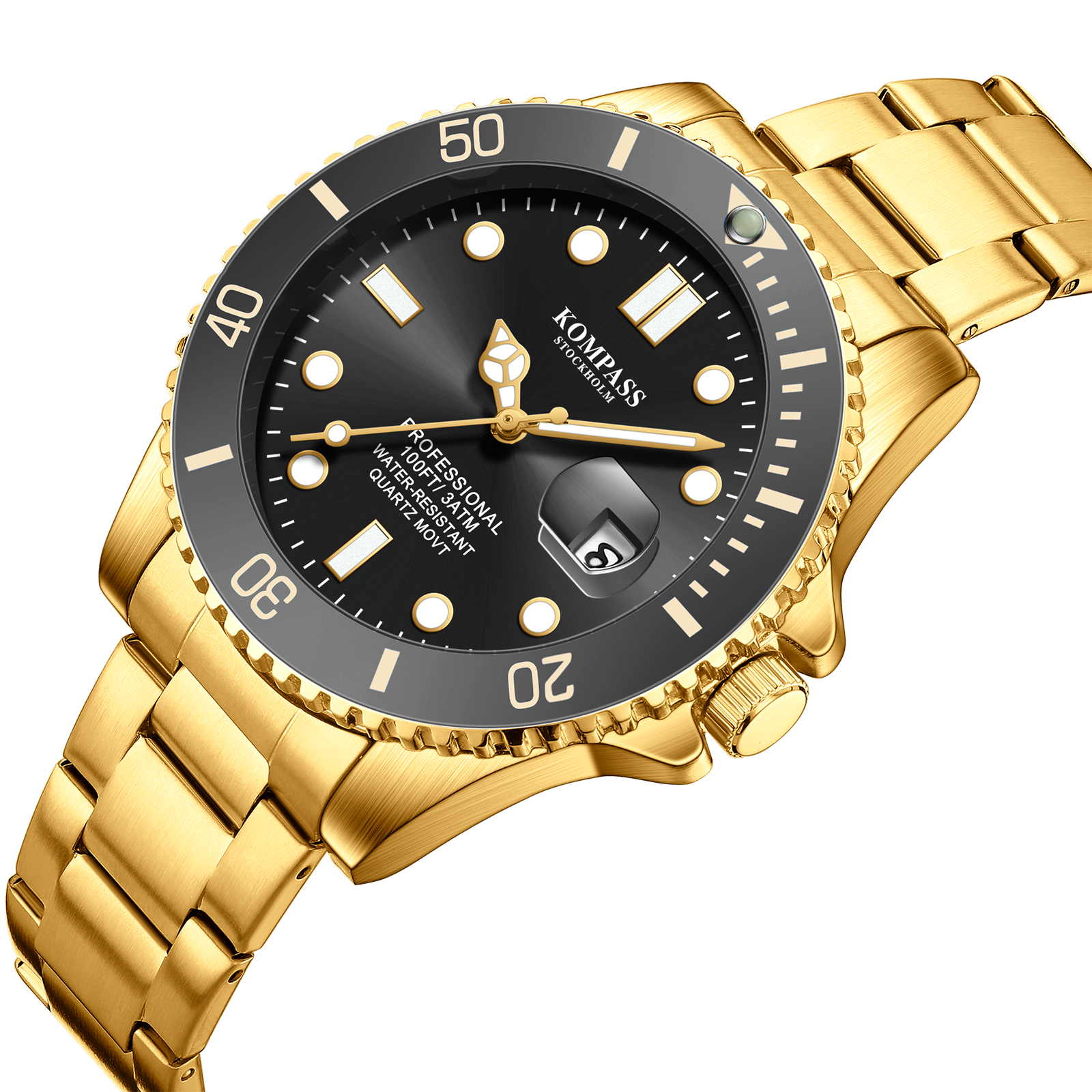 Kompass Grand Diver Gold Black - 2
