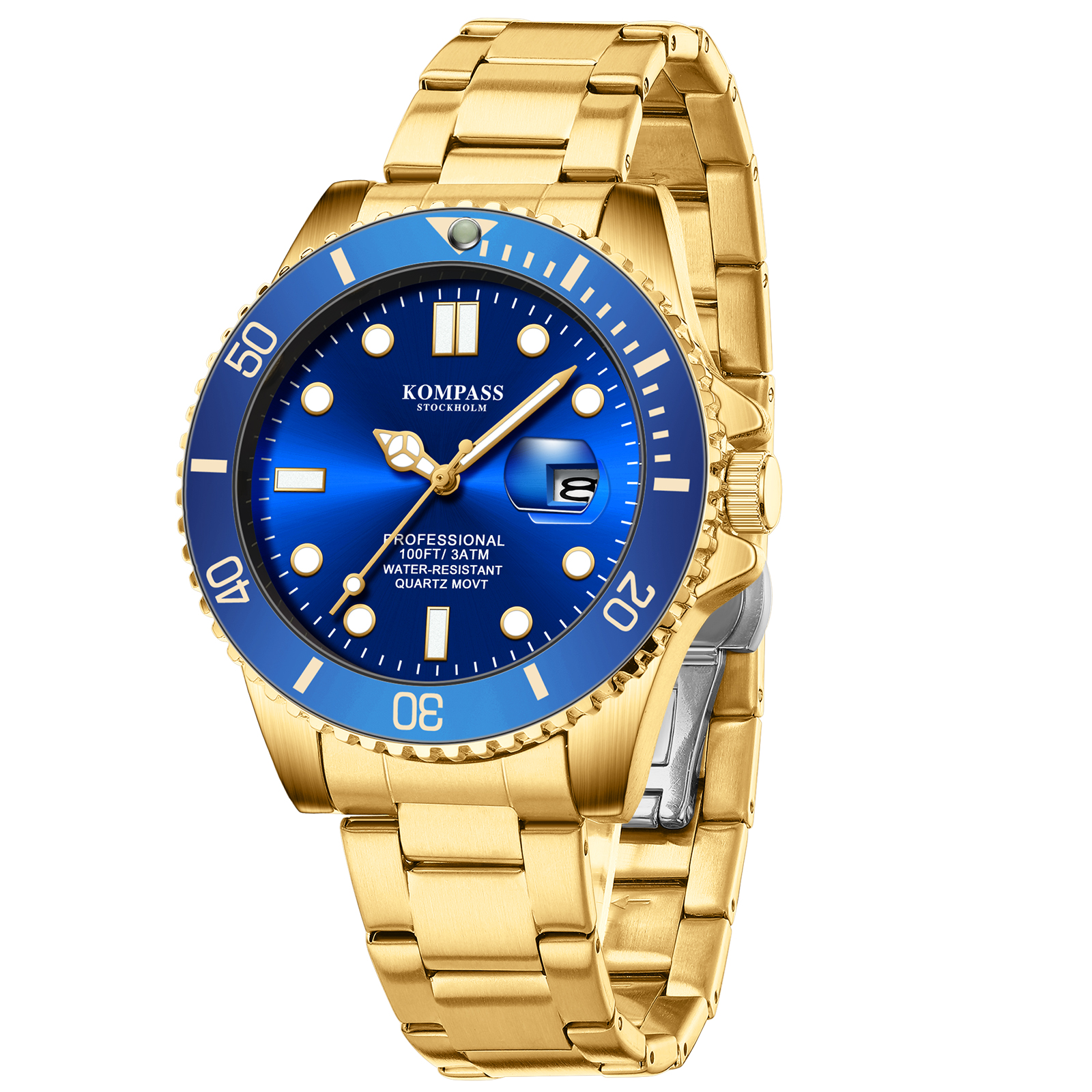 Kompass Grand Diver Gold Blue - 3
