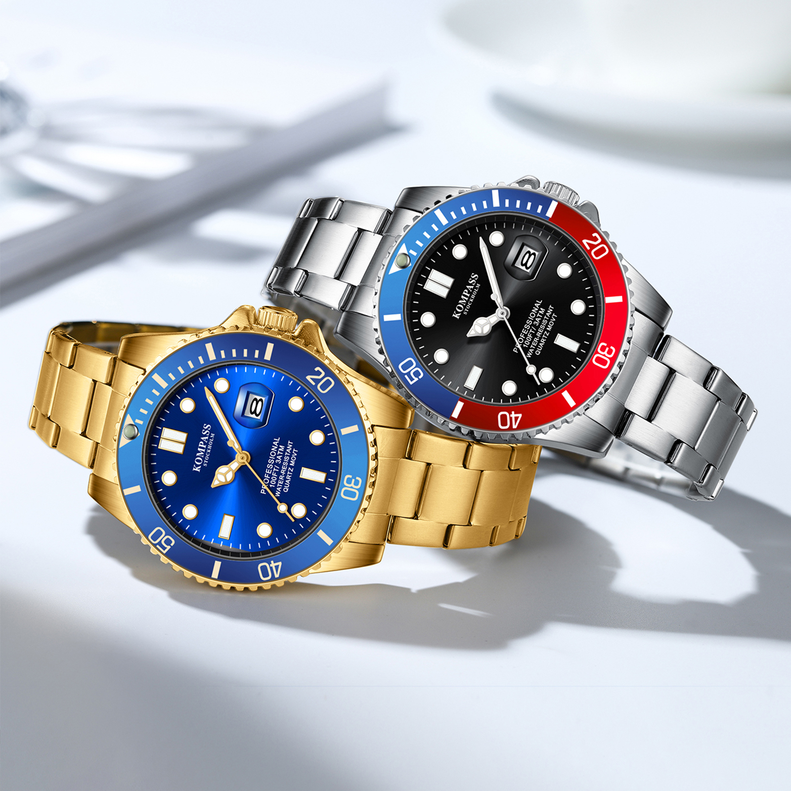 Kompass Grand Diver Gold Blue - 5
