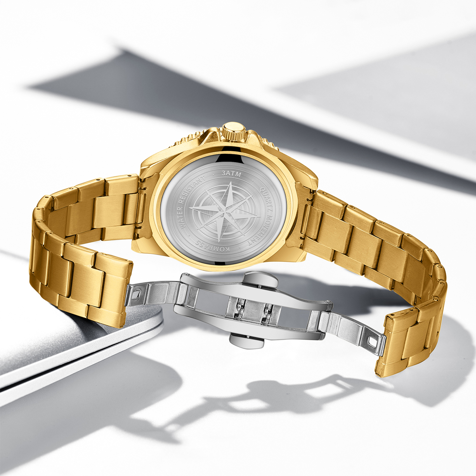 Kompass Grand Diver Gold Blue - 4