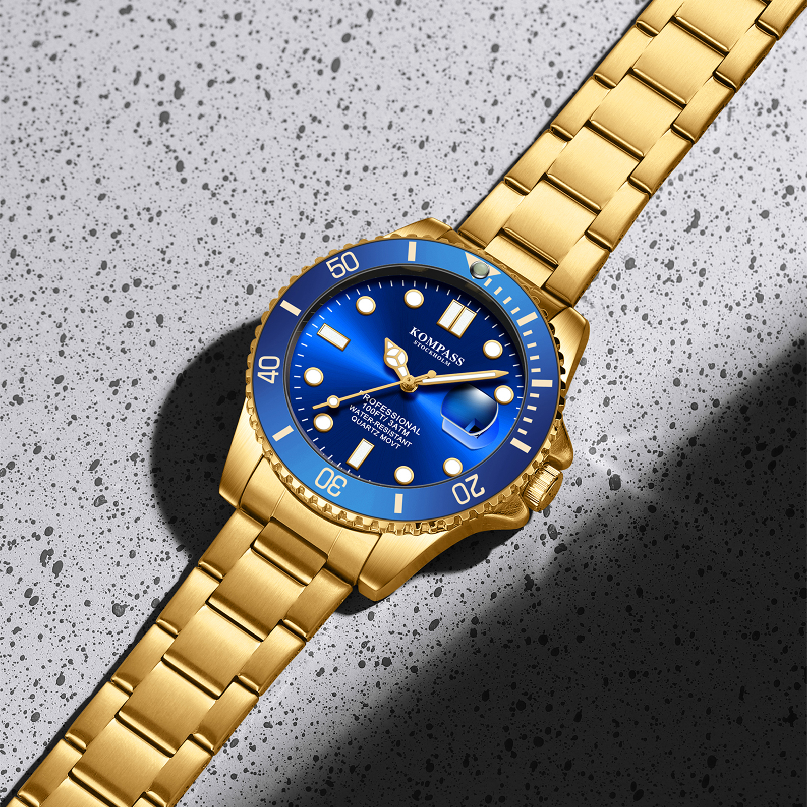 Kompass Grand Diver Gold Blue - 6