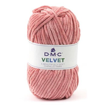 DMC Velvet013 Gammelrosa Stickfasthet 12 maskor på stickor 6,0 mm