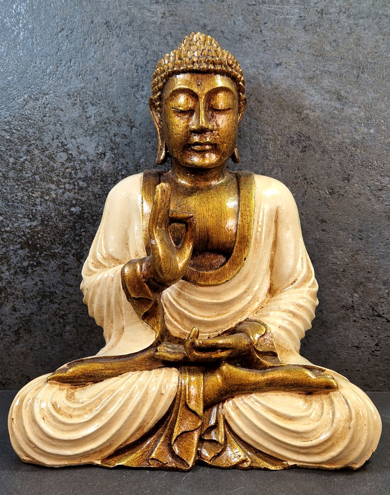 Buddha med Gyan Mudra Staty - 25 cm - 4
