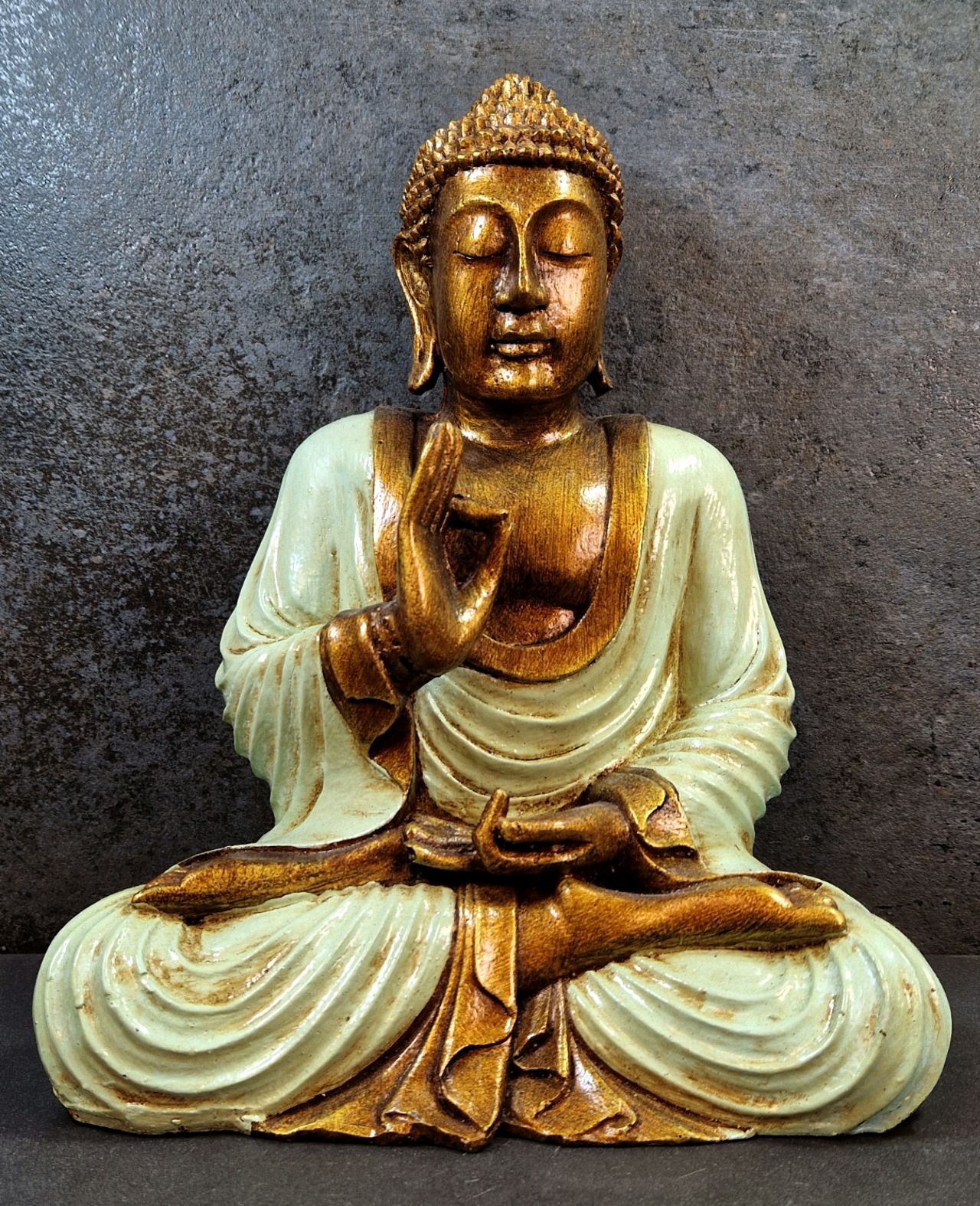 Buddha med Gyan Mudra Staty - 25 cm - 3