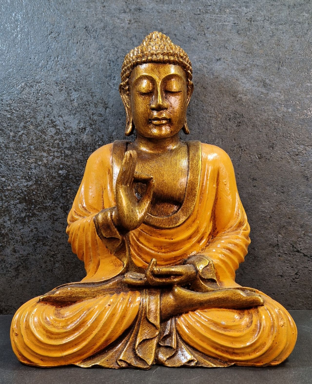 Buddha med Gyan Mudra Staty - 25 cm - 6