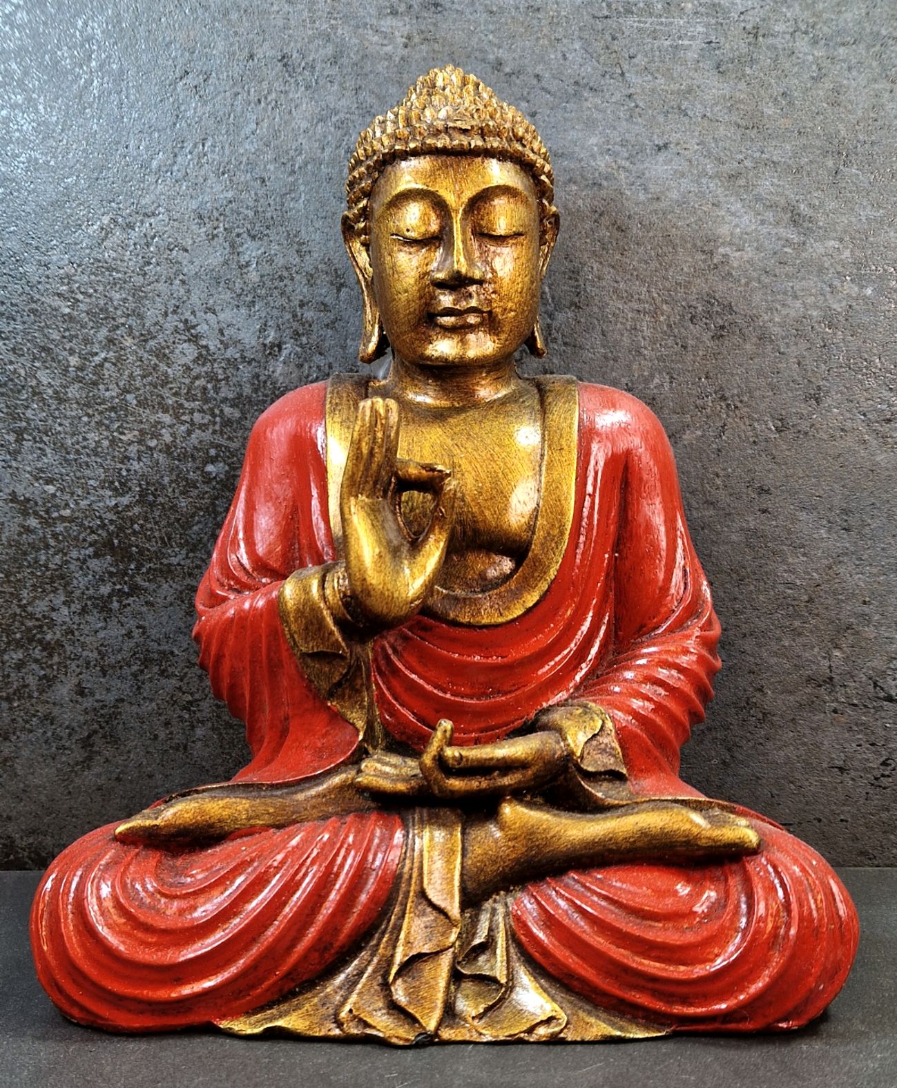 Buddha med Gyan Mudra Staty - 25 cm - 7