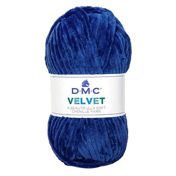 DMC Velvet 012 koboltblå Stickfasthet 12 maskor på stickor 6,0 mm