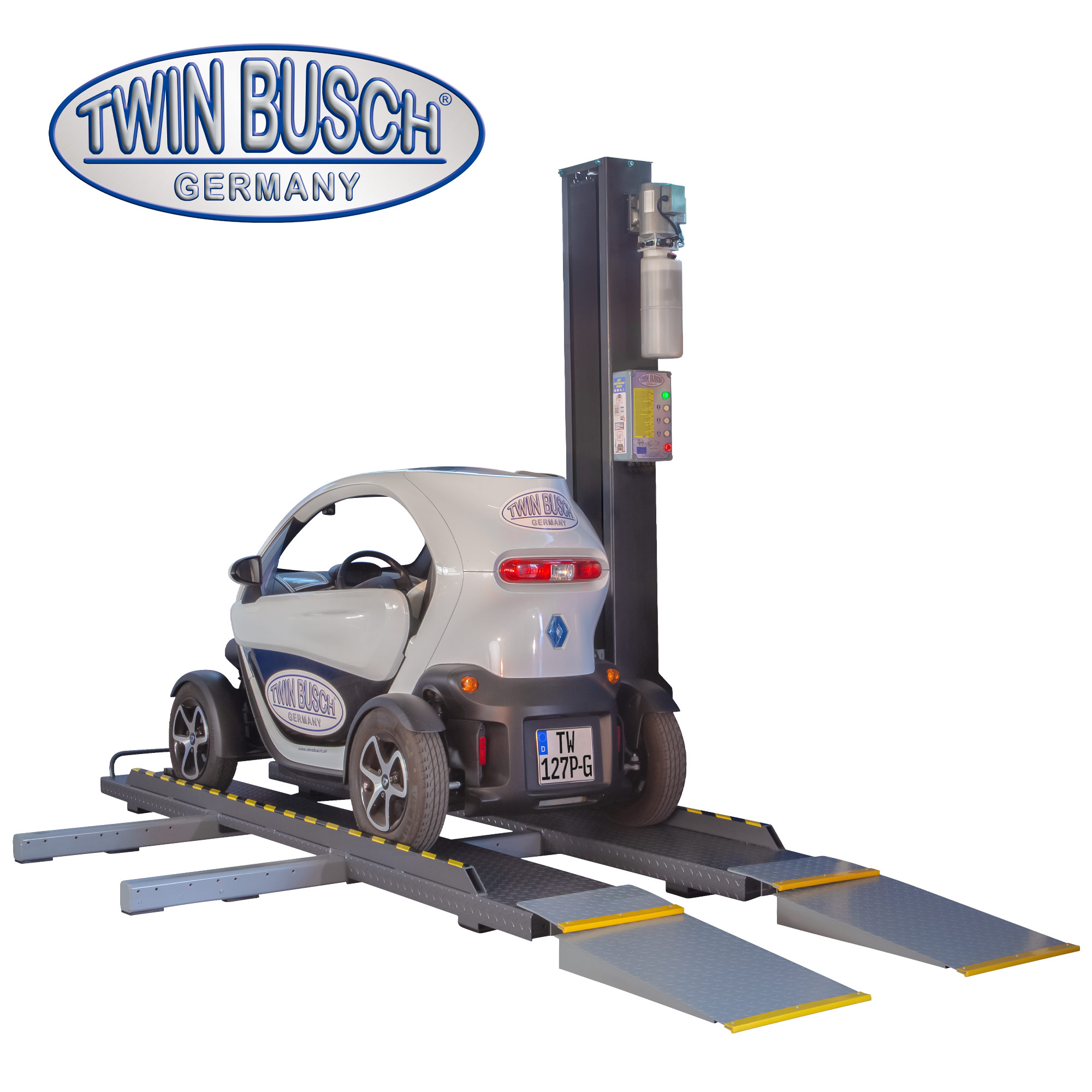Enpelarlyft parkeringslyft 2,7 t (GRÅ) Grey Line - 8
