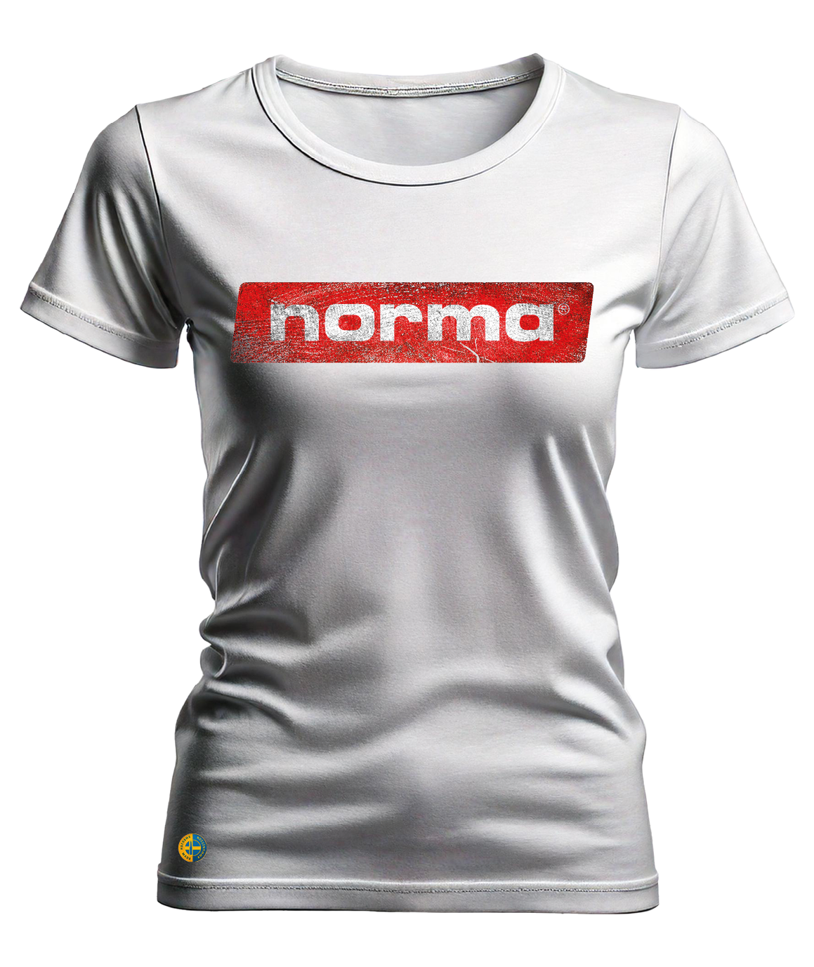 NORMA® grungy logo dam t-shirt - 2
