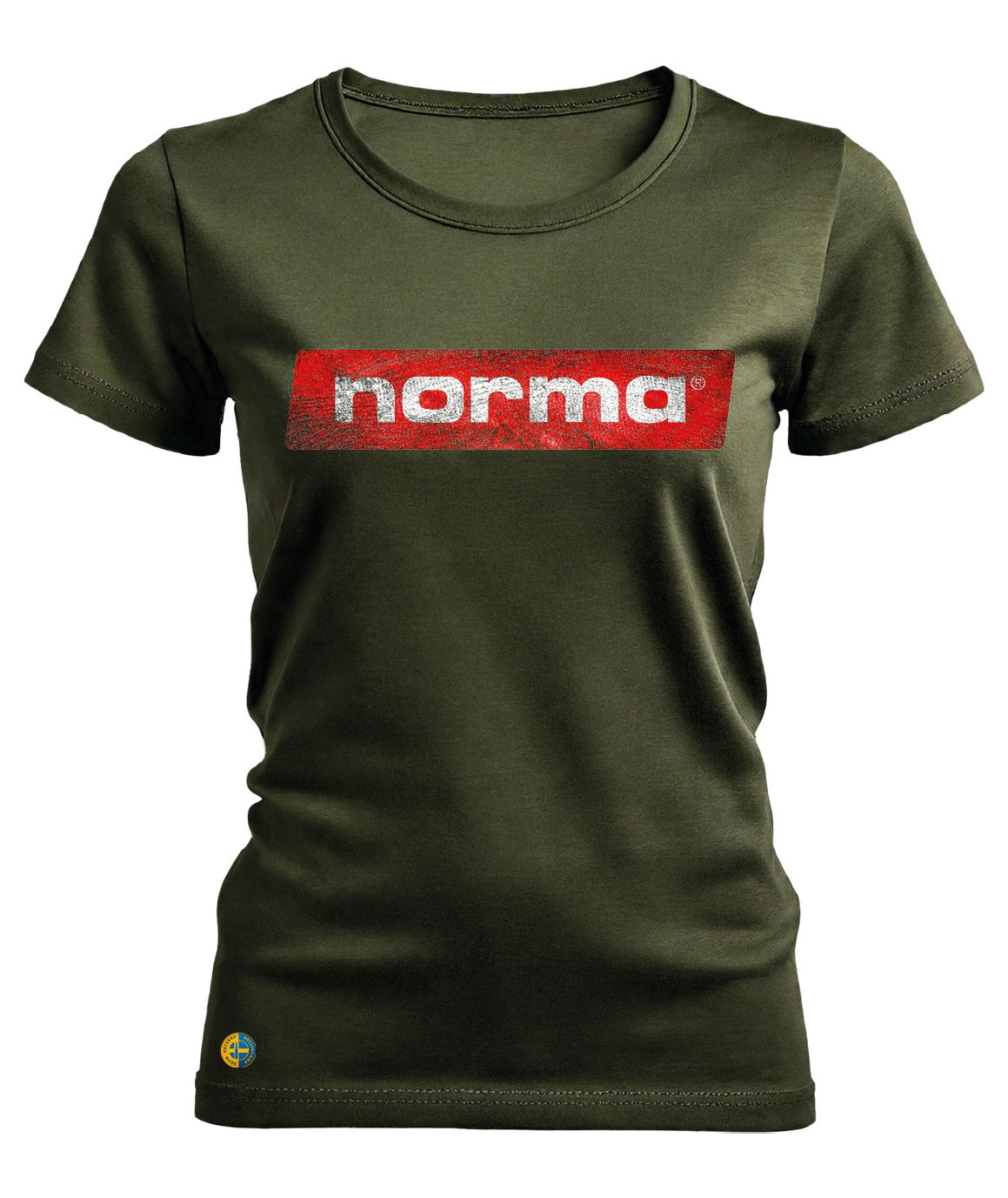 NORMA® grungy logo dam t-shirt - 3