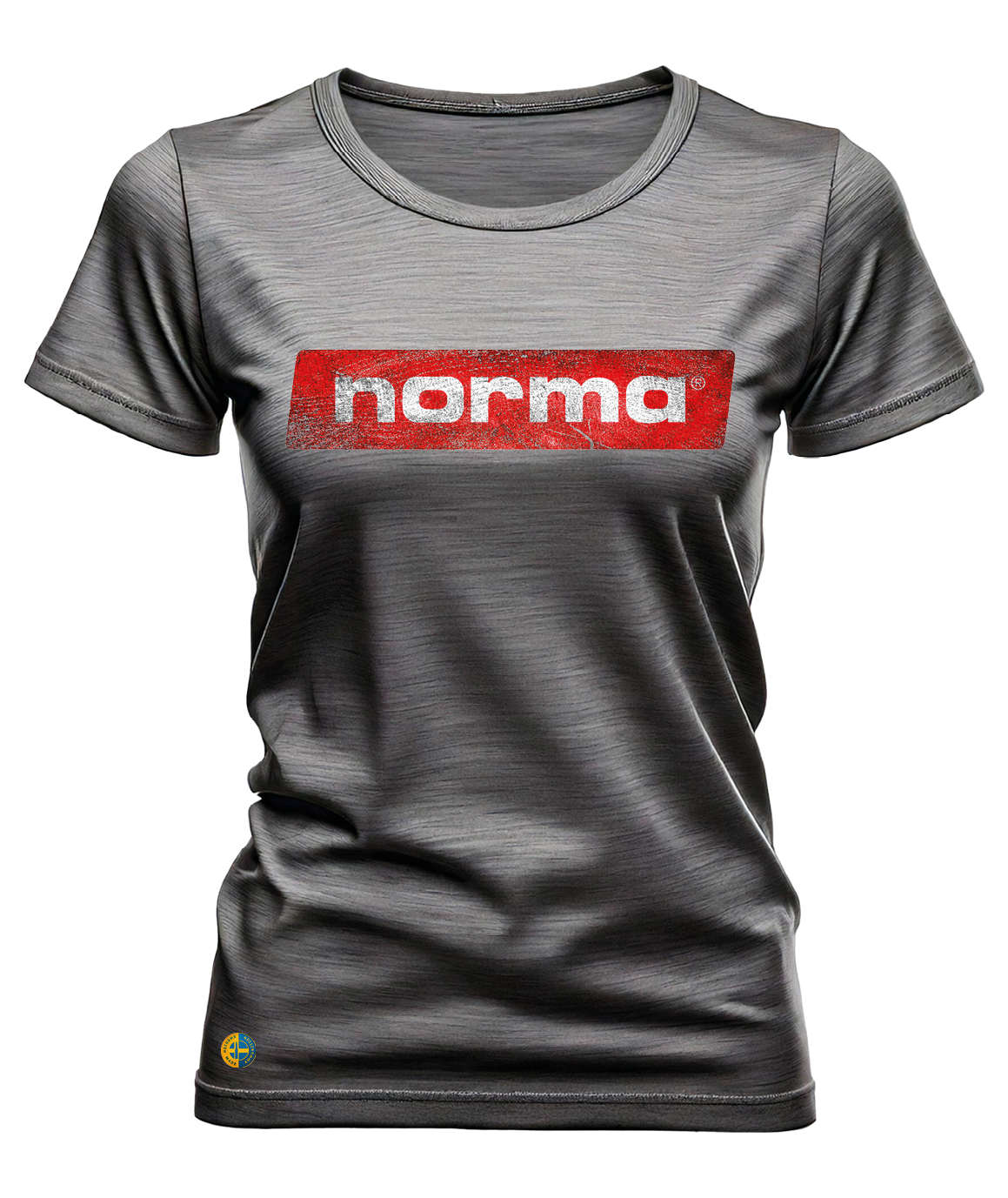 NORMA® grungy logo dam t-shirt - 4