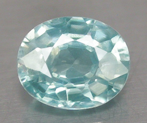 Gema suelta de circón azul natural de 0,51 ct con brillo brillante - 3