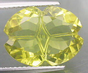 Hermosa piedra preciosa de cuarzo limón natural brillante de 6,25 ct