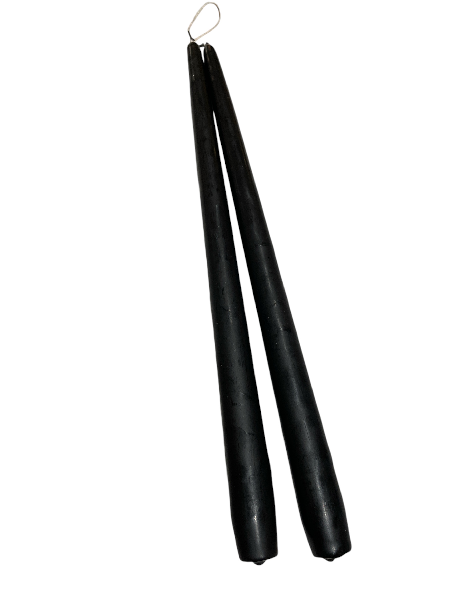 Antikljus Svart Matt 35 cm