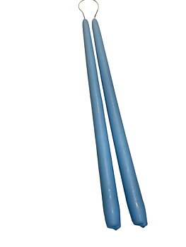Antikljus Ljusblå Matt 35 cm