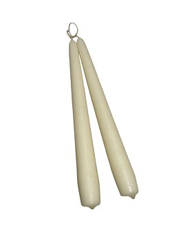 Antikljus Elfenben Matt 25 cm Parljus