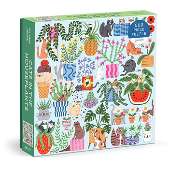 Cats in the Houseplants 500 Piece Puzzle