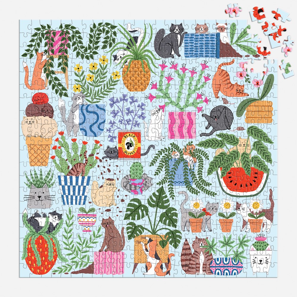 Cats in the Houseplants 500 Piece Puzzle - 2