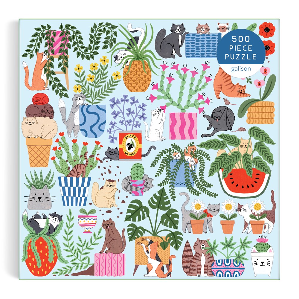 Cats in the Houseplants 500 Piece Puzzle - 3