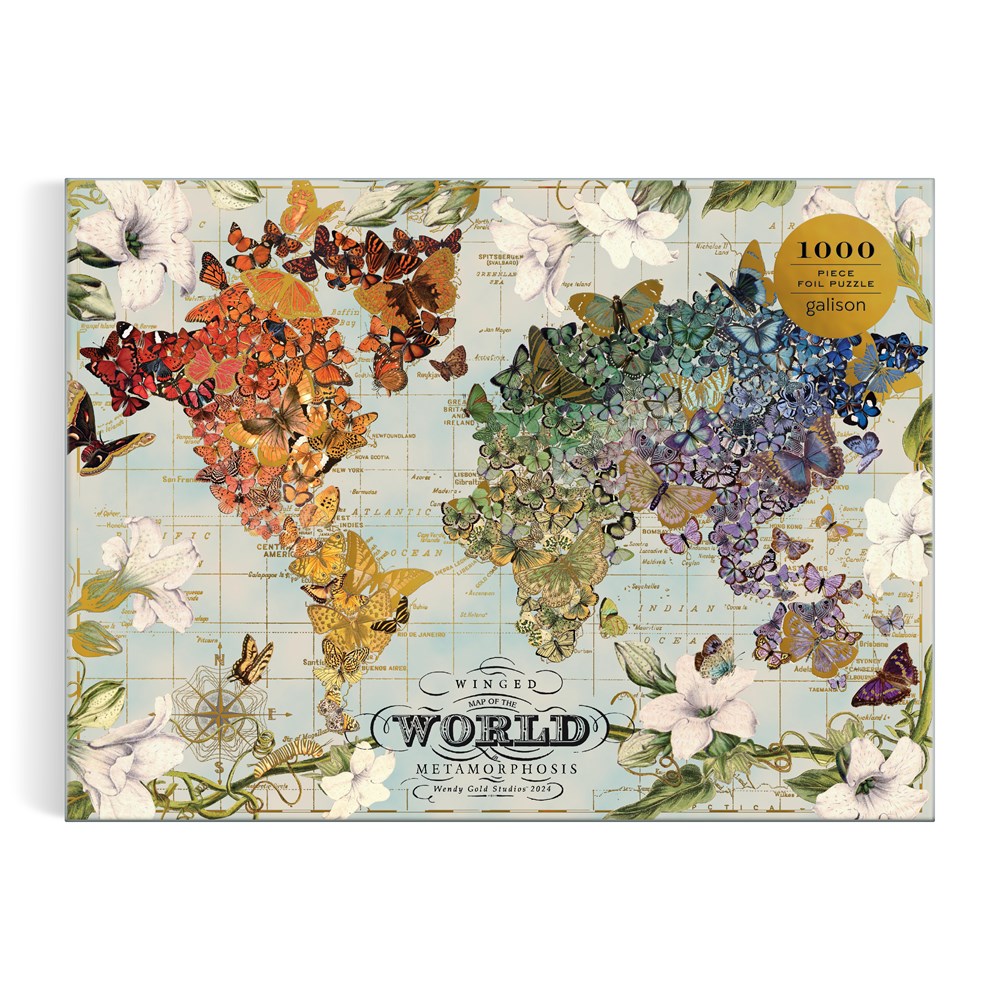 Wendy Gold Winged Metamorphosis 1000 Piece Foil Puzzle - 4
