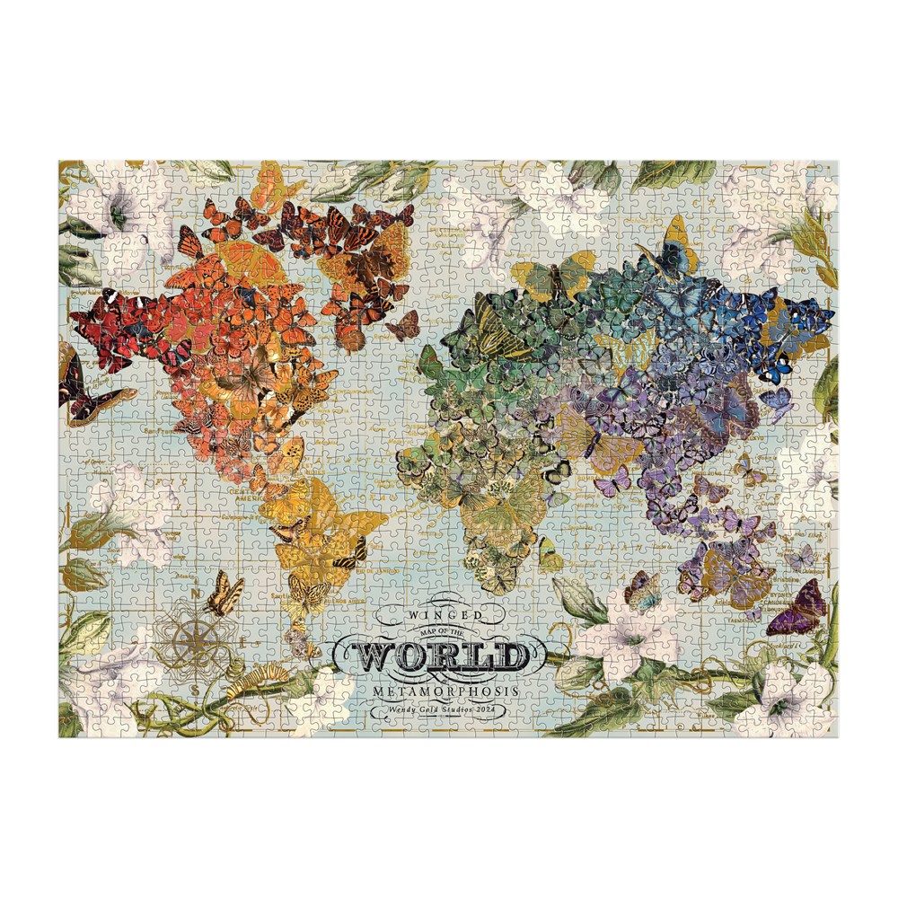 Wendy Gold Winged Metamorphosis 1000 Piece Foil Puzzle - 3