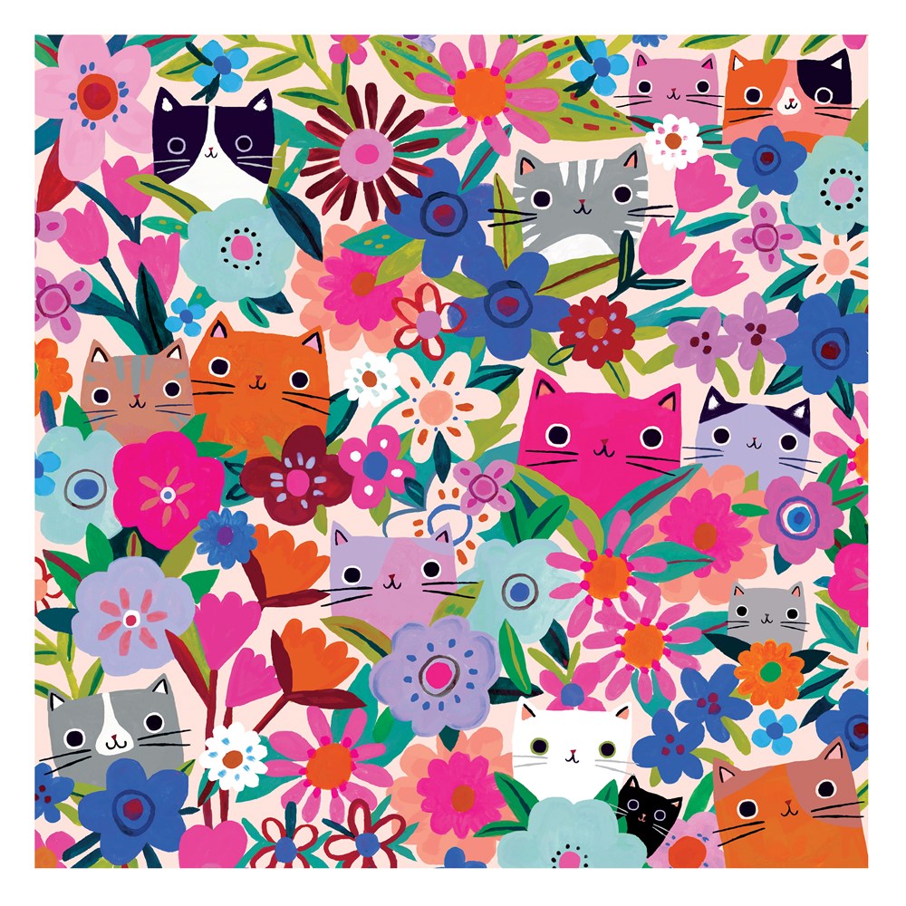  Blooming Cats 500 Piece Family Puzzle - 5
