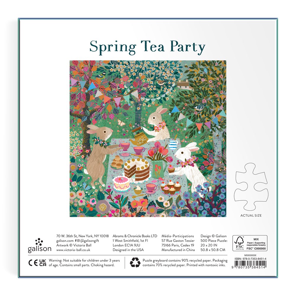 Spring Tea Party 500 Piece Foil Puzzle - 5