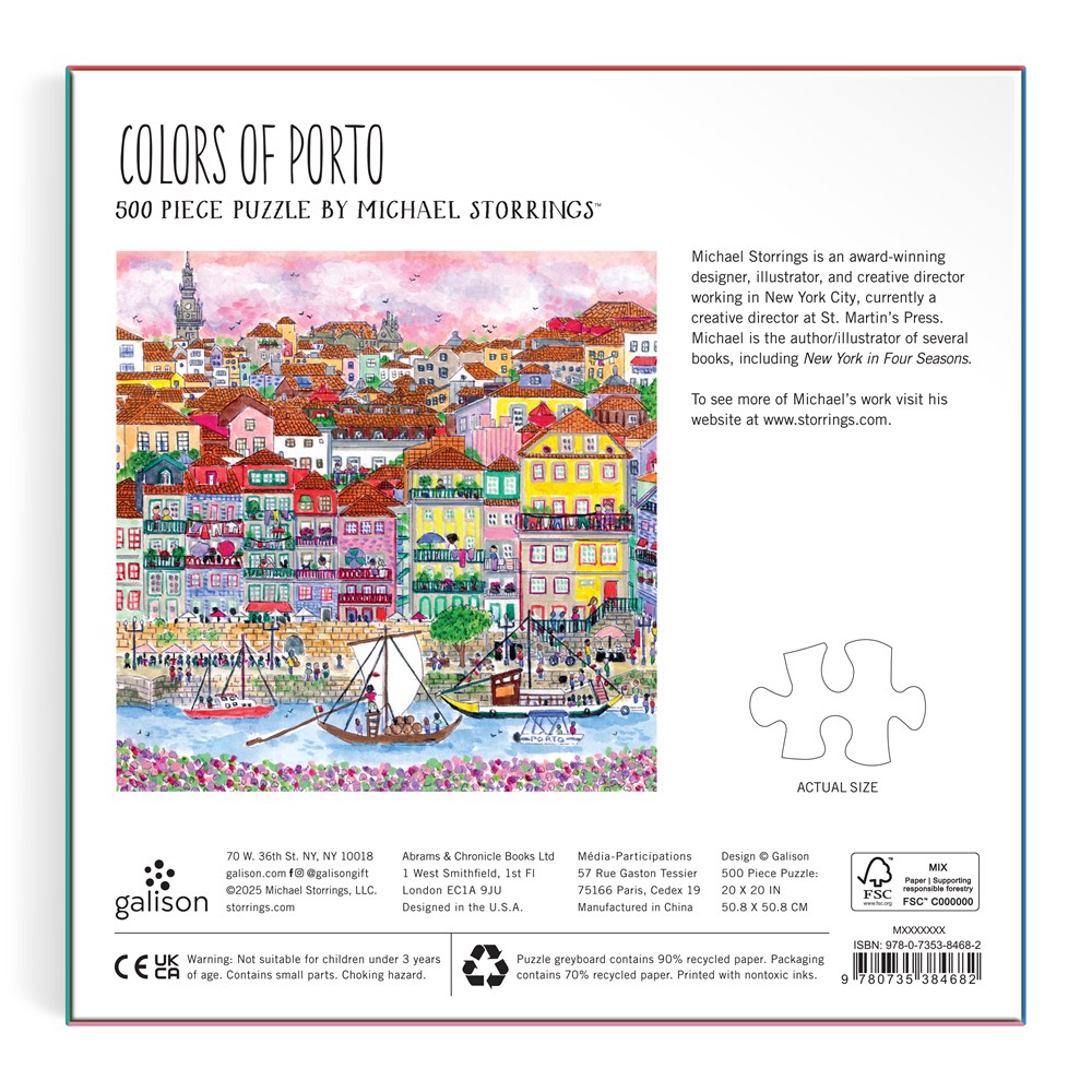 Colors of Porto 500 Piece Puzzle - 6