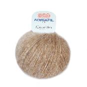Adriafil Abracadarbra Beige Kamel  Col 26  Glitter 21 maskor stickfasthet 4,5mm stickor