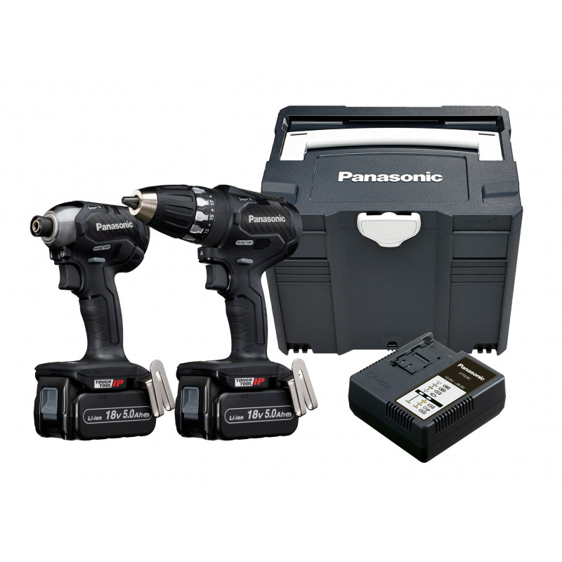 Panasonic SLAGSKRUVDRAGARKIT PANASONIC EYC231LJ2G32 18V 2X5,0 AH 74A3X+76A1X