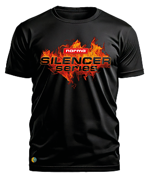 NORMA® Silencer Series on fire men's t-shirt
