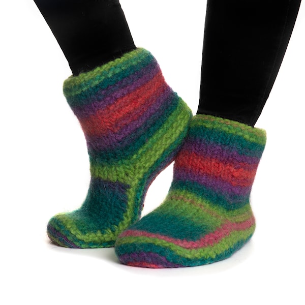 Naturgarn 50 g Multi grön/rosa 638 Viking Garn - 2