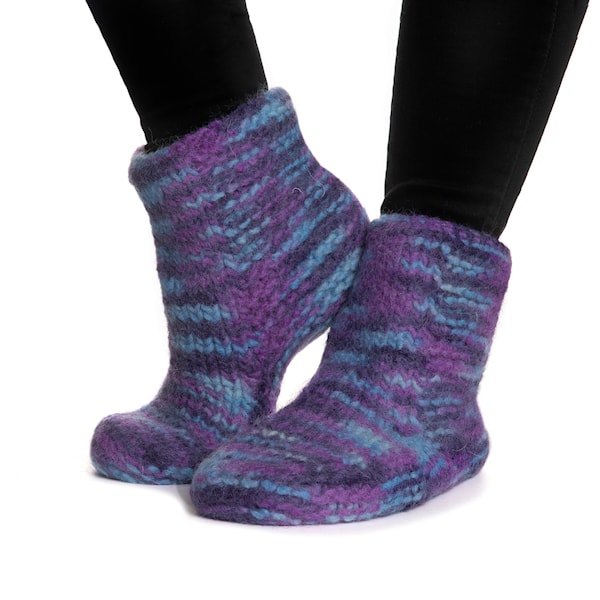 Naturgarn 50 g Multi lila/turkos 670 Viking Garn - 2