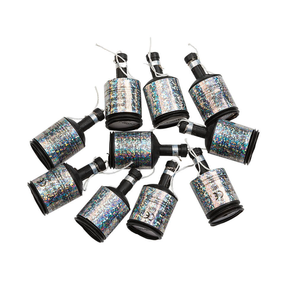 Partypoppers - Silver 8-pack
