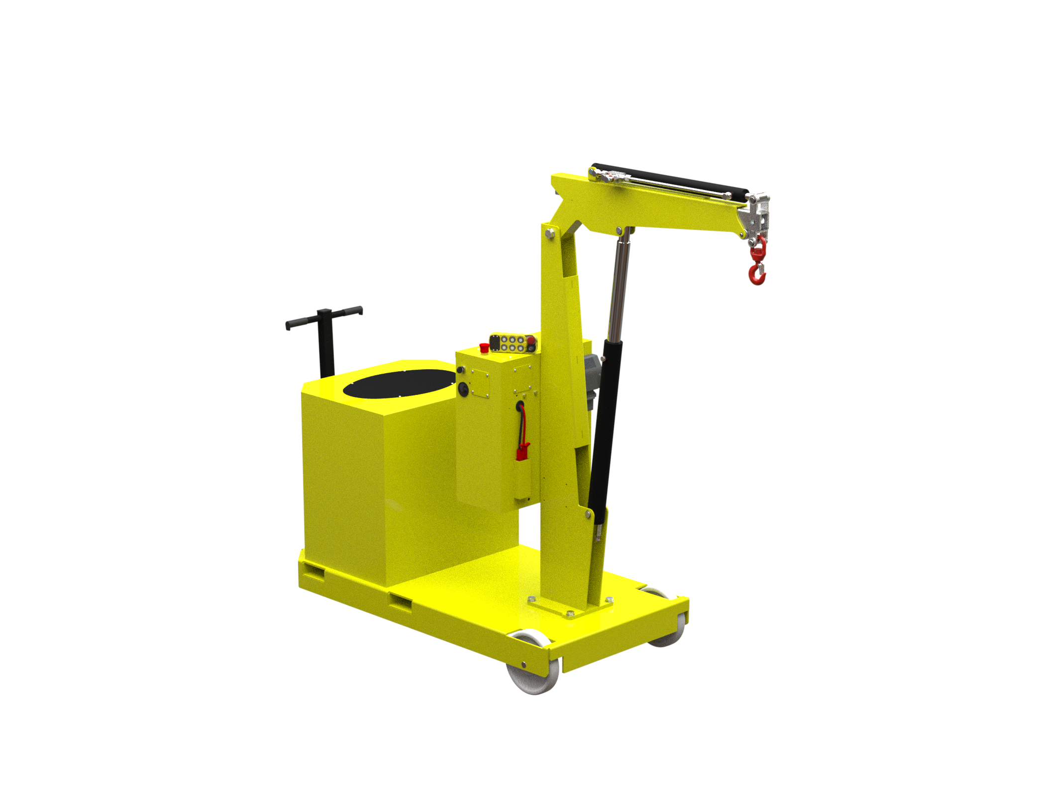 Mobil verkstadskran GZ1000BSER, Maxlast: 1000-400 kg / Max utligg : 1225 mm