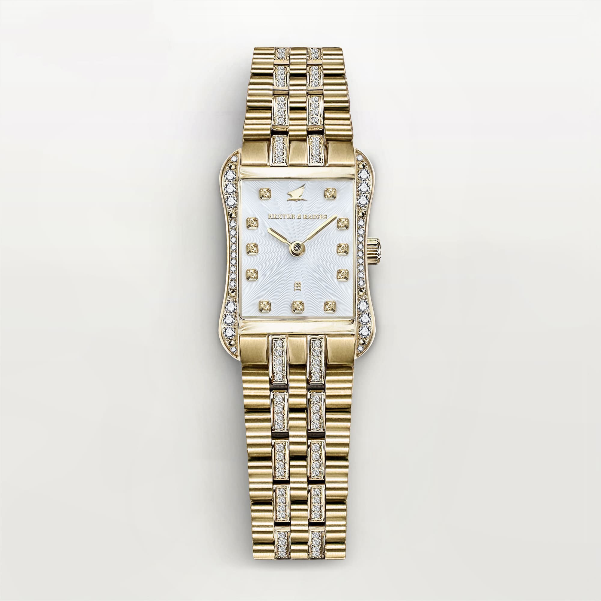 H&B Cronvas Duo Pavé, Gold & White