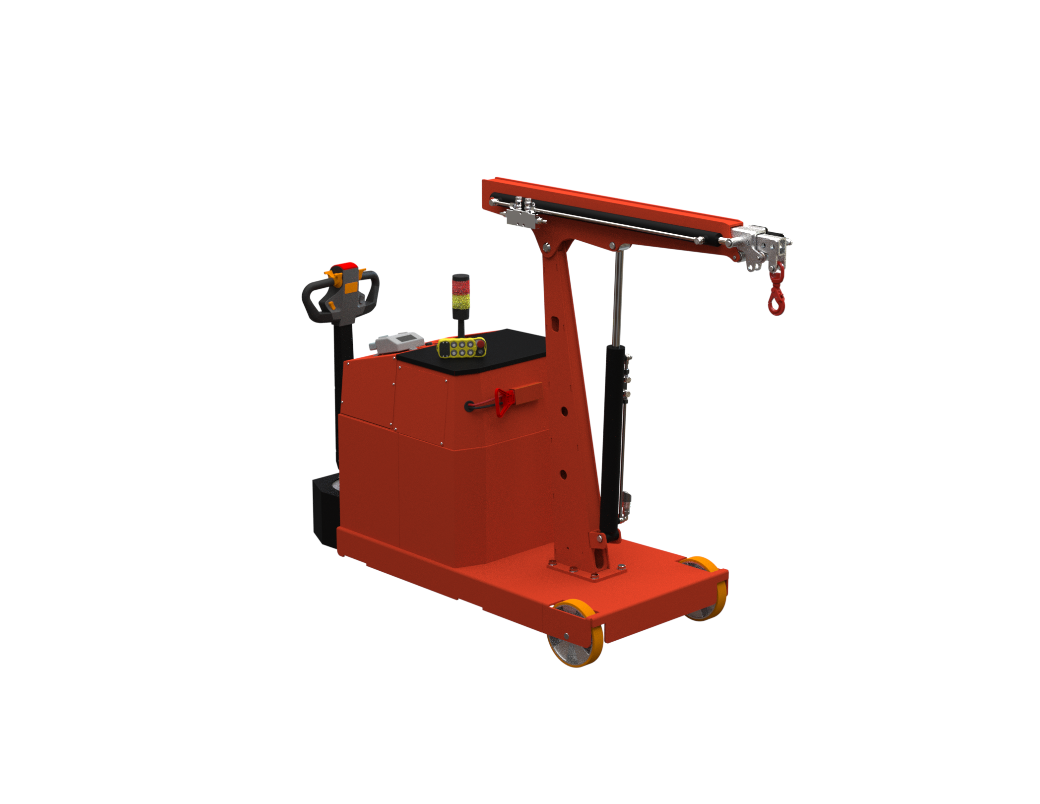 Mobil verkstadskran F1000DBR, Maxlast: 1000-250 kg / Max utligg : 2503 mm - 6