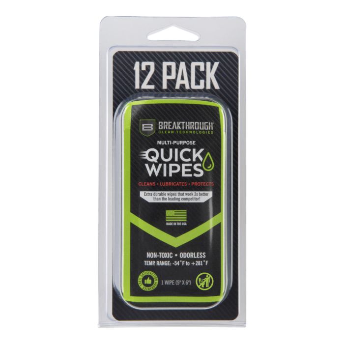 Breakthrough Multi-Purpose Synthetic CLP Quick Wipes 12-pack
