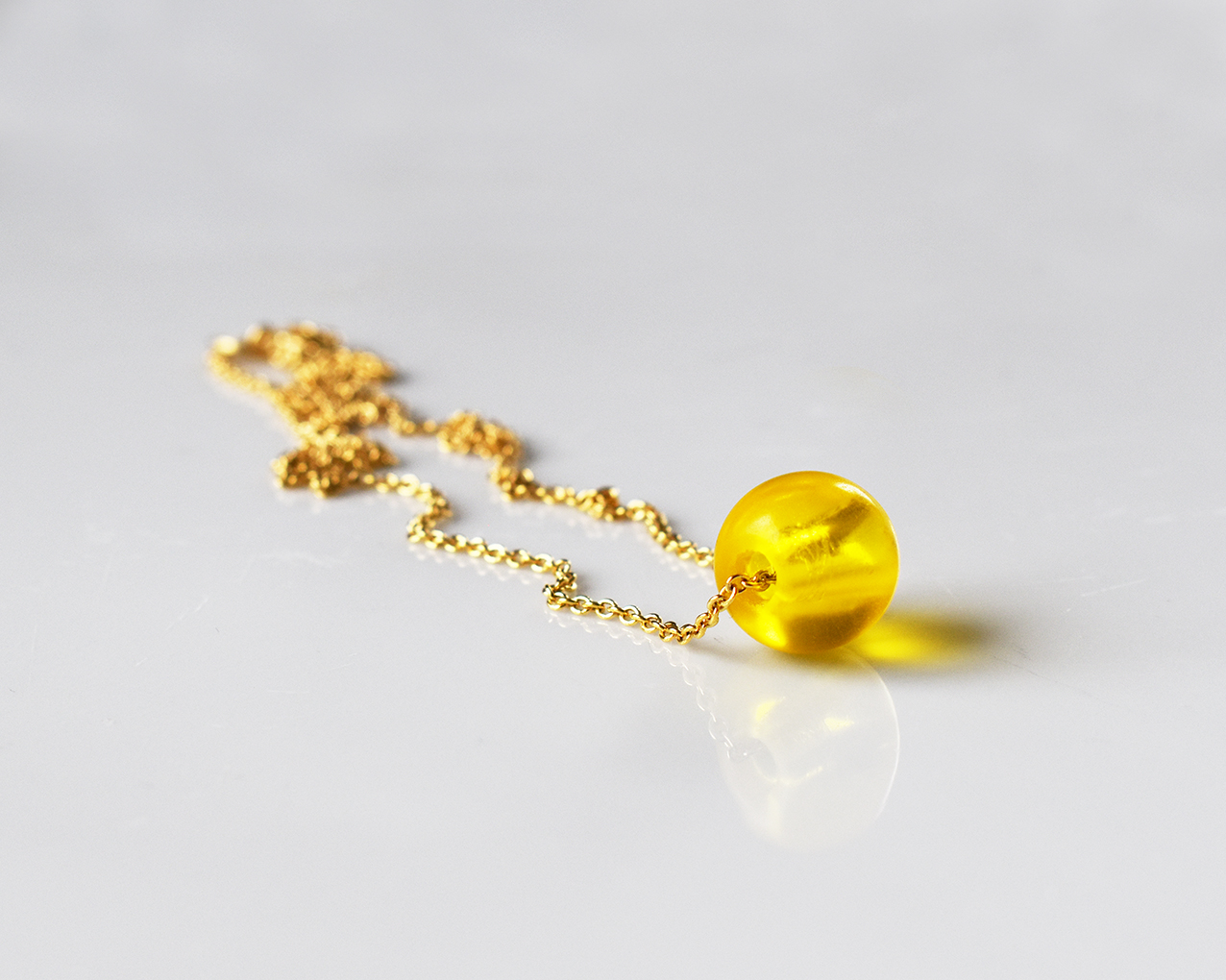 ELVES HONEY - necklace in yellow gold plated - 3
