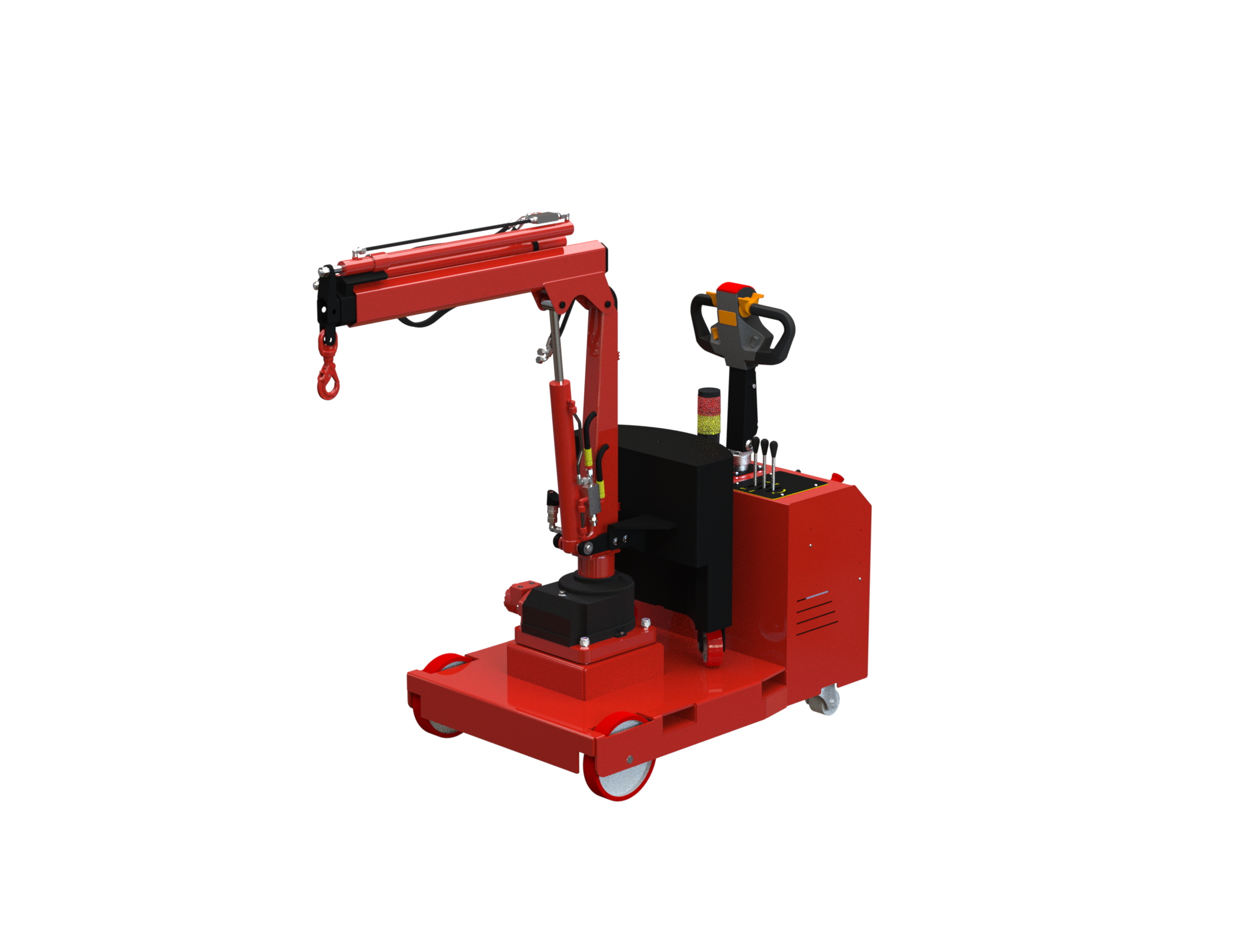Mobil verkstadskran 200EL, Maxlast: 200-60 kg / Max utligg : 2059 mm - 5